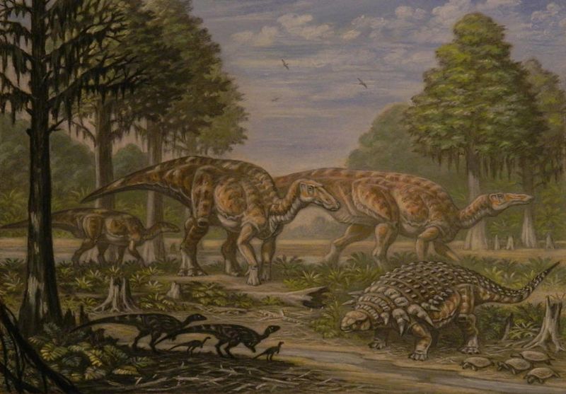 Plik:Anatotitan edmontonia thescelosaurus by abelov2014.jpg