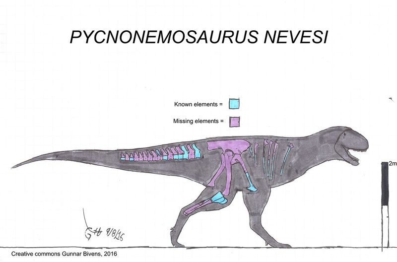 Plik:Pycnonemosaurus nevesi skeletal by bricksmashtv.jpg