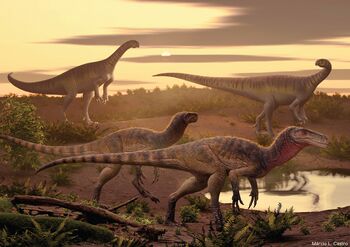 Upper Maleri Formation dinosaurs (Maleriraptor and Jaklapallisaurus).jpg